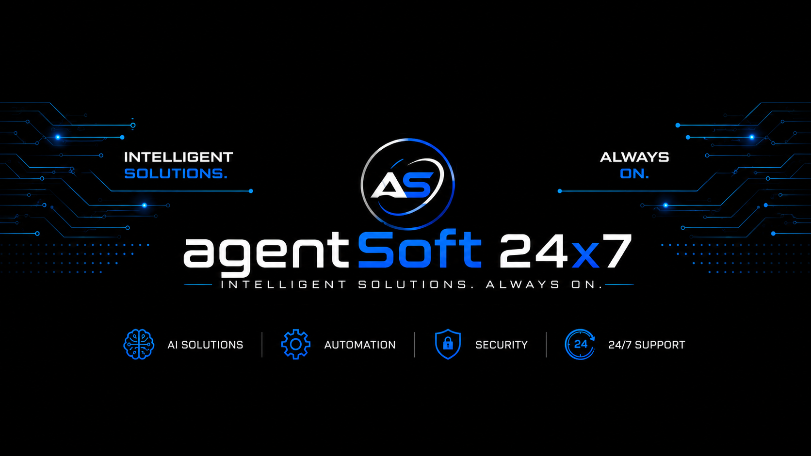 agentSoft24x7 — Intelligent Solutions. Always On.